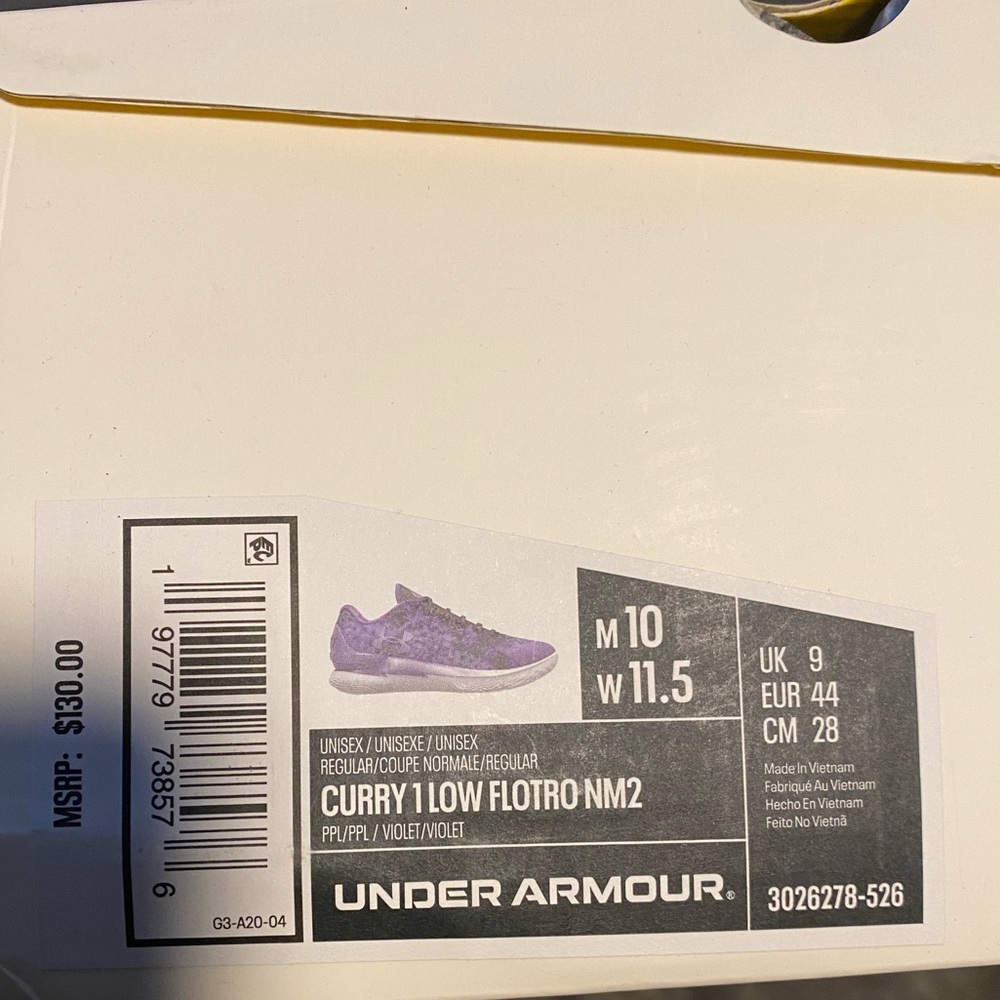 Curry 1 Low FloTro Basketball Shoes - Picture 9 of 9